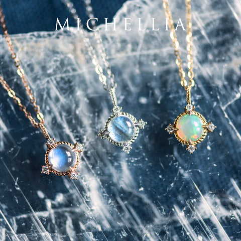 [Stella] Aura of Galaxy Necklace in Labradorite Necklace michelliafinejewelry   