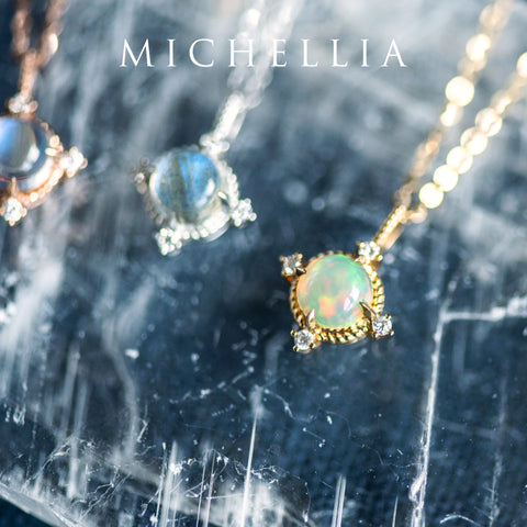 [Stella] Aura of Galaxy Necklace in Australian Opal Necklace michelliafinejewelry   
