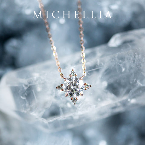 [Polaris] North Star Necklace in Moissanite Necklace michelliafinejewelry   