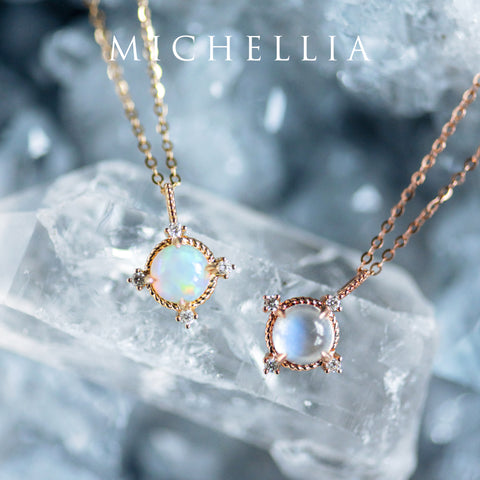 [Stella] Aura of Galaxy Necklace in Australian Opal Necklace michelliafinejewelry   