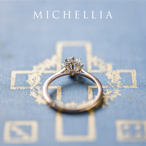 [Victoria] Classic Crown Solitaire Ring in Moonstone Women's Ring michelliafinejewelry   