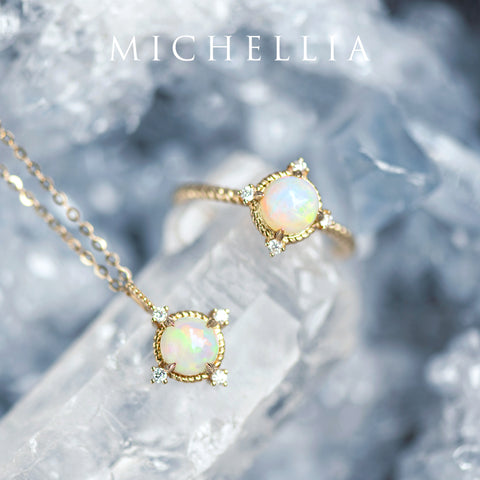 [Stella] Aura of Galaxy Ring in Australian Opal Women's Ring michelliafinejewelry   