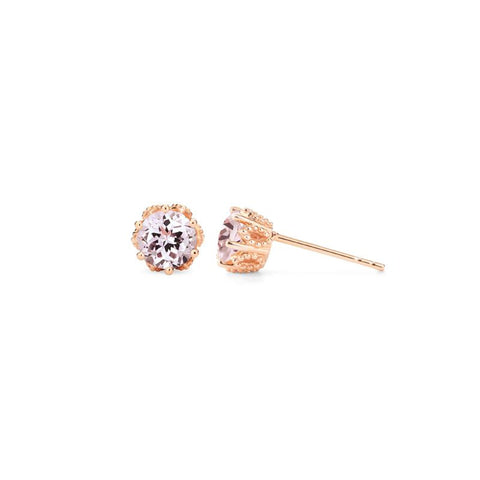 [Eden] Petite Floral Earrings in Morganite Earrings michelliafinejewelry   