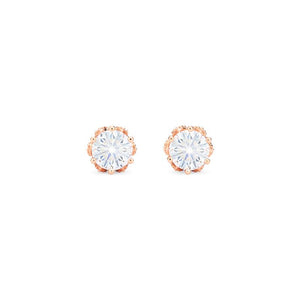 [Eden] Petite Floral Earrings in Moissanite Earrings michelliafinejewelry   