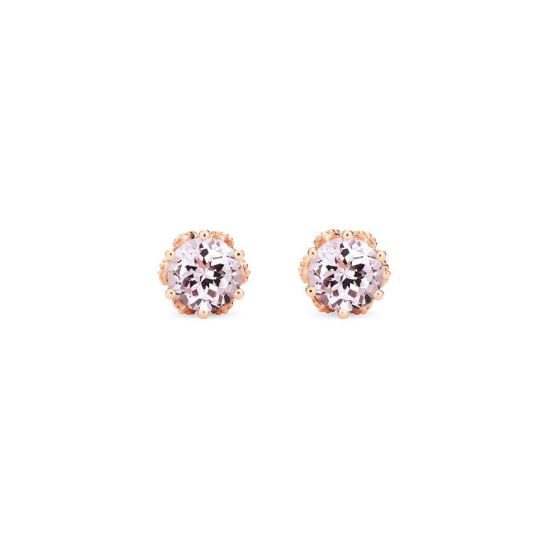 [Eden] Petite Floral Earrings in Morganite Earrings michelliafinejewelry   