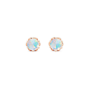 [Eden] Petite Floral Earrings in Opal Earrings michelliafinejewelry   