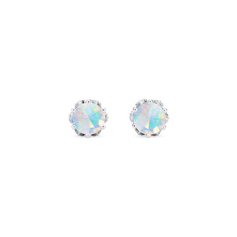 [Eden] Petite Floral Earrings in Opal Earrings michelliafinejewelry   