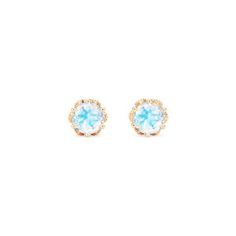 [Eden] Petite Floral Earrings in Moonstone Earrings michelliafinejewelry   
