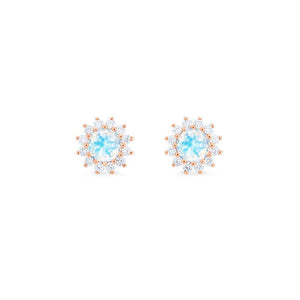 [Rosalie] Vintage Bloom Earrings in Moonstone Earrings michelliafinejewelry   