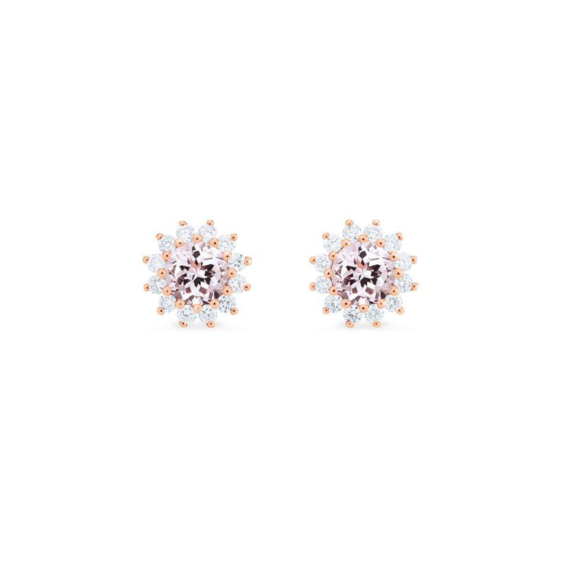 [Rosalie] Vintage Bloom Earrings in Morganite Earrings michelliafinejewelry   