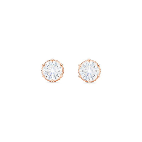 [Evelyn] Vintage Classic Crown Earrings in Moissanite Earrings michelliafinejewelry   