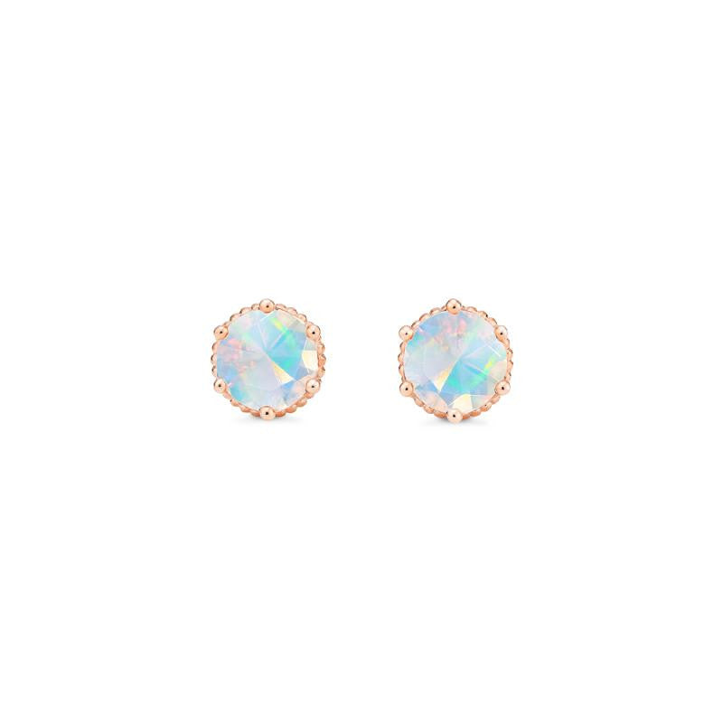 [Evelyn] Vintage Classic Crown Earrings in Opal Earrings michelliafinejewelry   