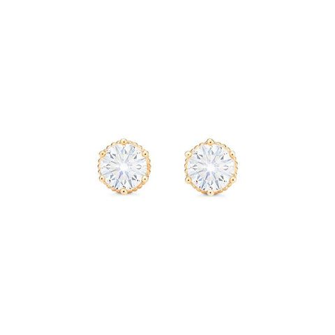 [Evelyn] Vintage Classic Crown Earrings in Moissanite Earrings michelliafinejewelry   