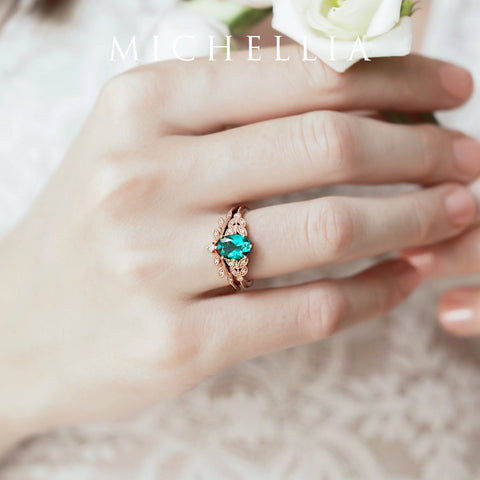 [Valencia] Classic Leaf Band Wedding Band michelliafinejewelry   