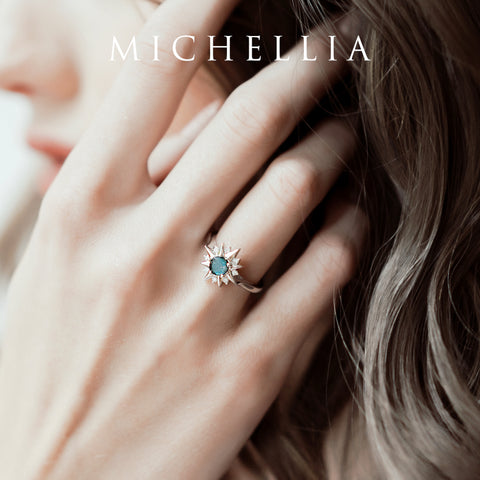 [Astra] Starlight Engagement Ring in Diamond / Moissanite Women's Ring michelliafinejewelry   