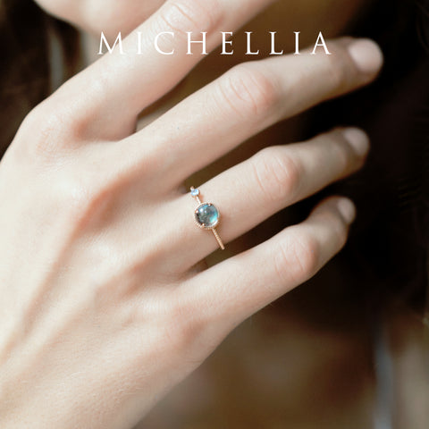 [Terra] Moon of My Life Engagement Ring in Labradorite Women's Ring michelliafinejewelry   