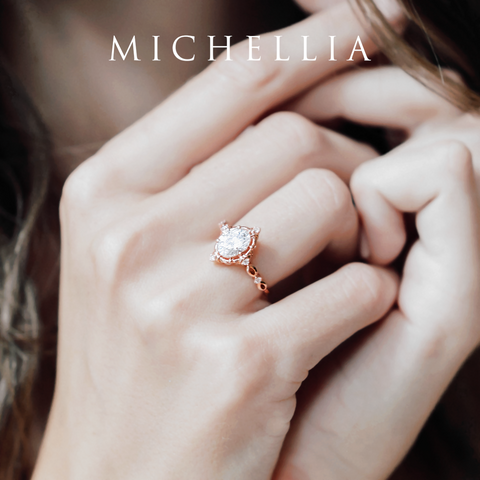 [Anastasia] Victorian Heirloom Oval Cut Ring in Natural Australian Opal Women's Ring michelliafinejewelry   