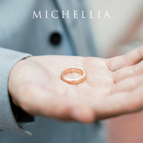 [Noah] Men's Classic Comfort Fit Band with Hidden Opal, 5mm Men's Band Michellia Fine Jewelry   