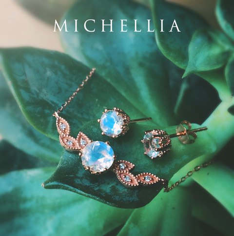 [Eden] Petite Floral Earrings in Lab Emerald Earrings michelliafinejewelry   