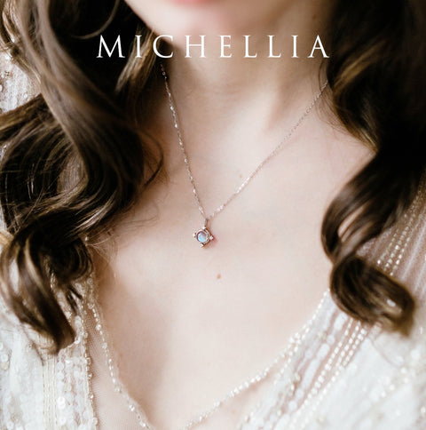 [Stella] Aura of Galaxy Necklace in Australian Opal Necklace michelliafinejewelry   