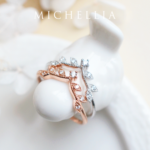 [Florence] Vintage Leaf Band Wedding Band michelliafinejewelry   