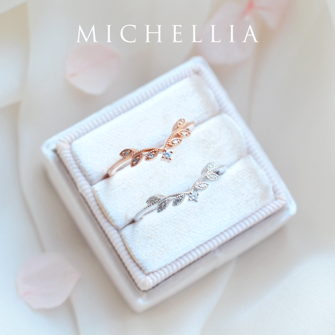 [Florence] Vintage Leaf Band Wedding Band michelliafinejewelry   