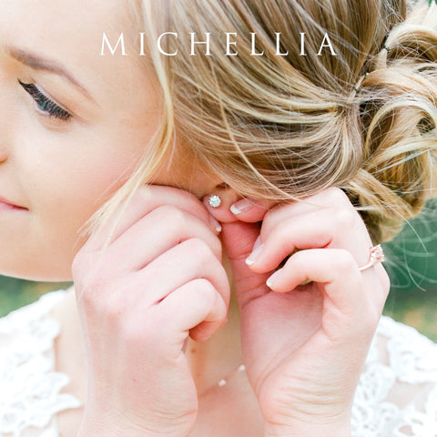 [Eden] Petite Floral Earrings in Opal Earrings michelliafinejewelry   