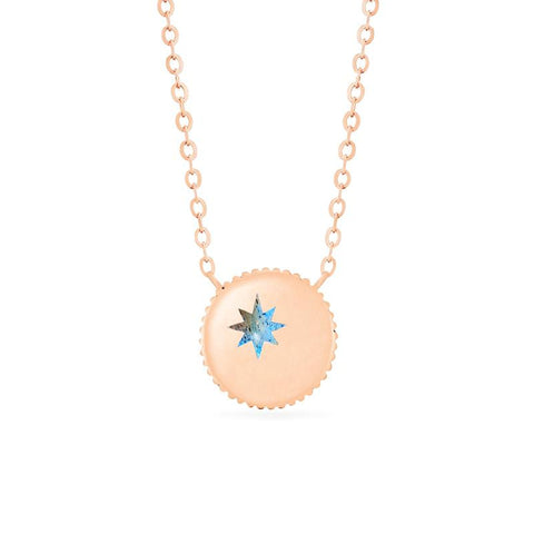 [Luna] Crescent Moon Necklace in Labradorite Necklace michelliafinejewelry   