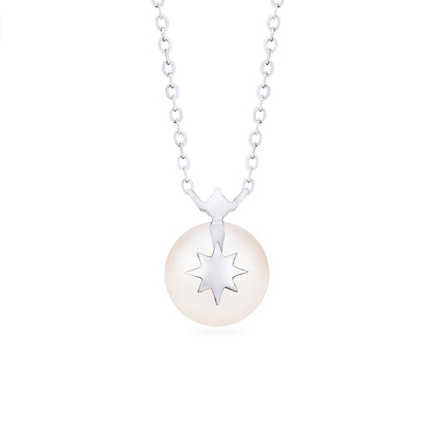 [Aisha] Moonrise Necklace in Akoya Pearl Necklace michelliafinejewelry   