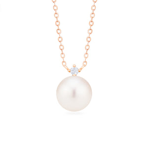 [Aisha] Moonrise Necklace in Akoya Pearl Necklace michelliafinejewelry   