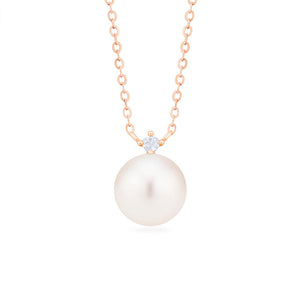 [Aisha] Ready-to-Ship Moonrise Necklace in Akoya Pearl Necklace michelliafinejewelry   