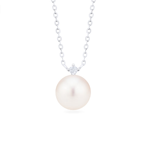 [Aisha] Moonrise Necklace in Akoya Pearl Necklace michelliafinejewelry   