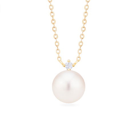 [Aisha] Moonrise Necklace in Akoya Pearl Necklace michelliafinejewelry   
