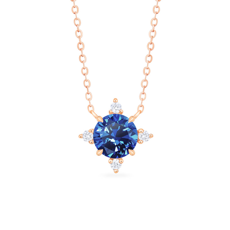 [Polaris] North Star Necklace in Lab Blue Sapphire Necklace michelliafinejewelry   