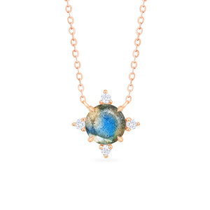 Polaris | North Star Necklace in Lab Blue Sapphire – Michellia