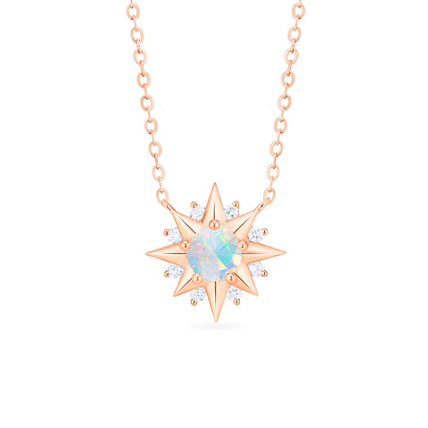 [Astra] Starlight Necklace in Australian Opal Necklace michelliafinejewelry   