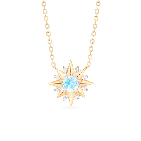 [Astra] Starlight Necklace in Moonstone Necklace michelliafinejewelry   
