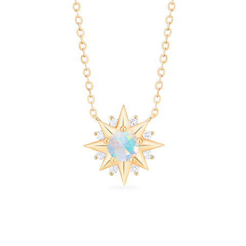 [Astra] Starlight Necklace in Australian Opal Necklace michelliafinejewelry   