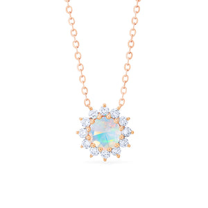 [Rosalie] Vintage Bloom Necklace in Opal Necklace michelliafinejewelry   