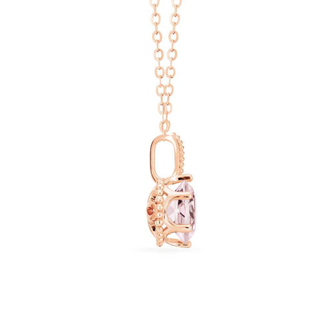 [Evelyn] Vintage Classic Crown Necklace in Morganite Necklace michelliafinejewelry   