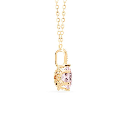 [Evelyn] Vintage Classic Crown Necklace in Morganite Necklace michelliafinejewelry   
