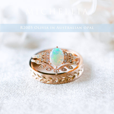 [Australian Opal Upgrade] Center Stone Upgrade - Australian Opal Add on Michellia Fine Jewelry   
