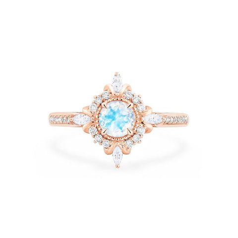 [Astrid] Art Deco Petite Ring in Moonstone Women's Ring michelliafinejewelry   