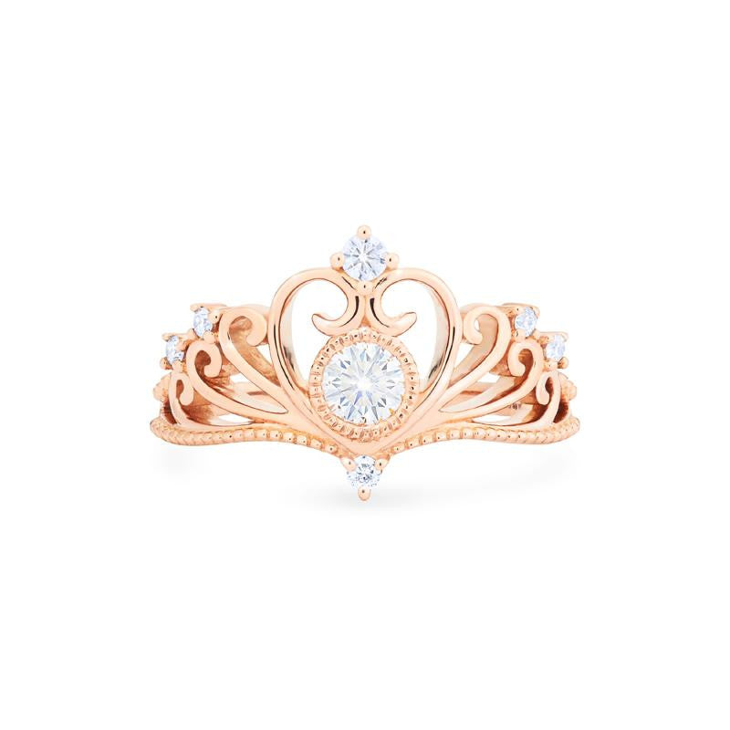 [Ingrid] Swan Lovers Tiara Ring in Moissanite / Diamond Women's Ring michelliafinejewelry   