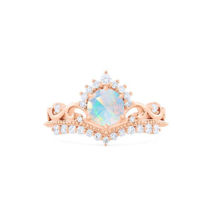 [Theia] Ready-to-Ship Heirloom Crown Ring in Opal Women's Ring michelliafinejewelry   
