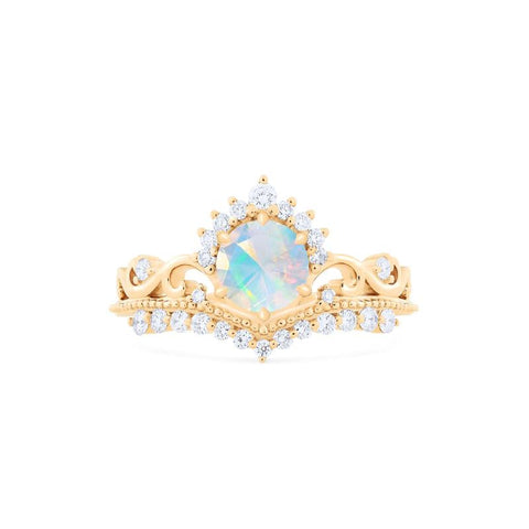 [Theia] Heirloom Crown Ring in Opal Women's Ring michelliafinejewelry   