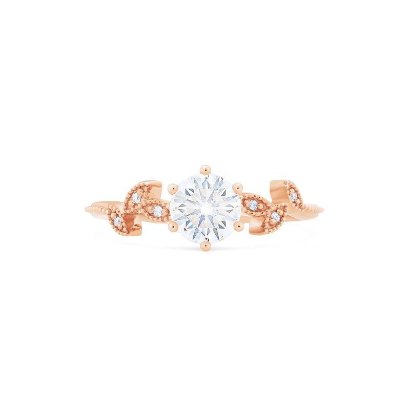 [Dahlia] Petite Floral Ring in Moissanite / Diamond Women's Ring michelliafinejewelry   
