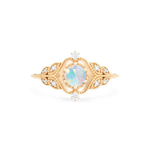 [Adeline] Ready-to-Ship Vintage Rose Ring in Opal Women's Ring michelliafinejewelry   