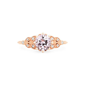 [Kerensa] Classic Floral Ring in Morganite Women's Ring michelliafinejewelry   