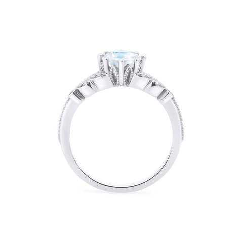 [Kerensa] Classic Floral Engagement Ring in Moonstone Women's Ring michelliafinejewelry